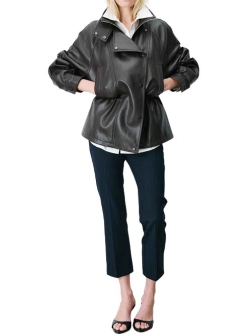 Giacca over in ecopelle Grace & Mila | FW26111010CHOC